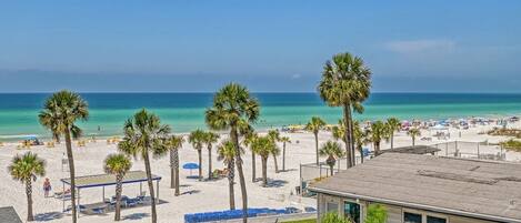 Sun loungers, beach towels