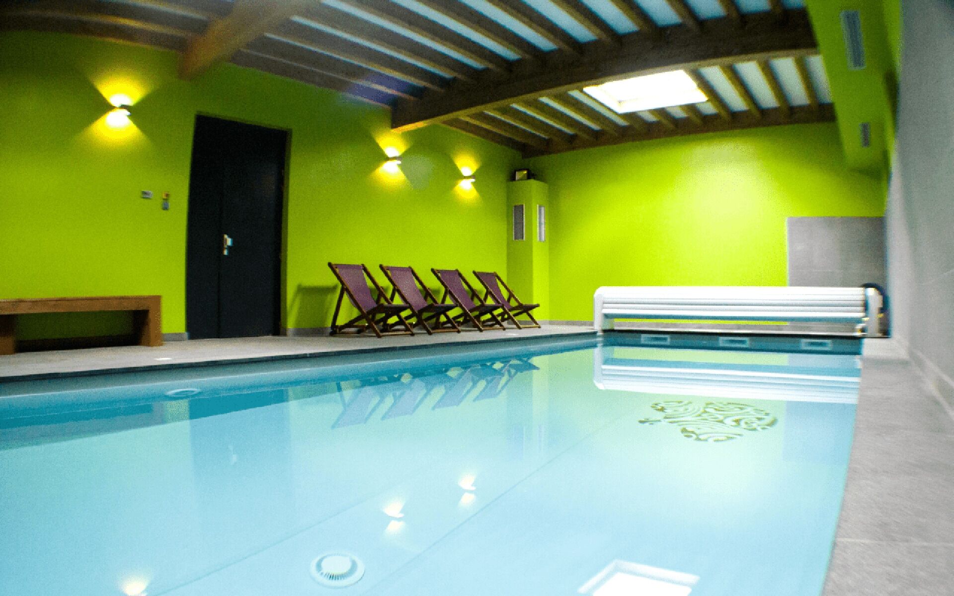 Indoor pool, a heated pool
