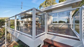 Comfort huis, uitzicht op zee | Balkon