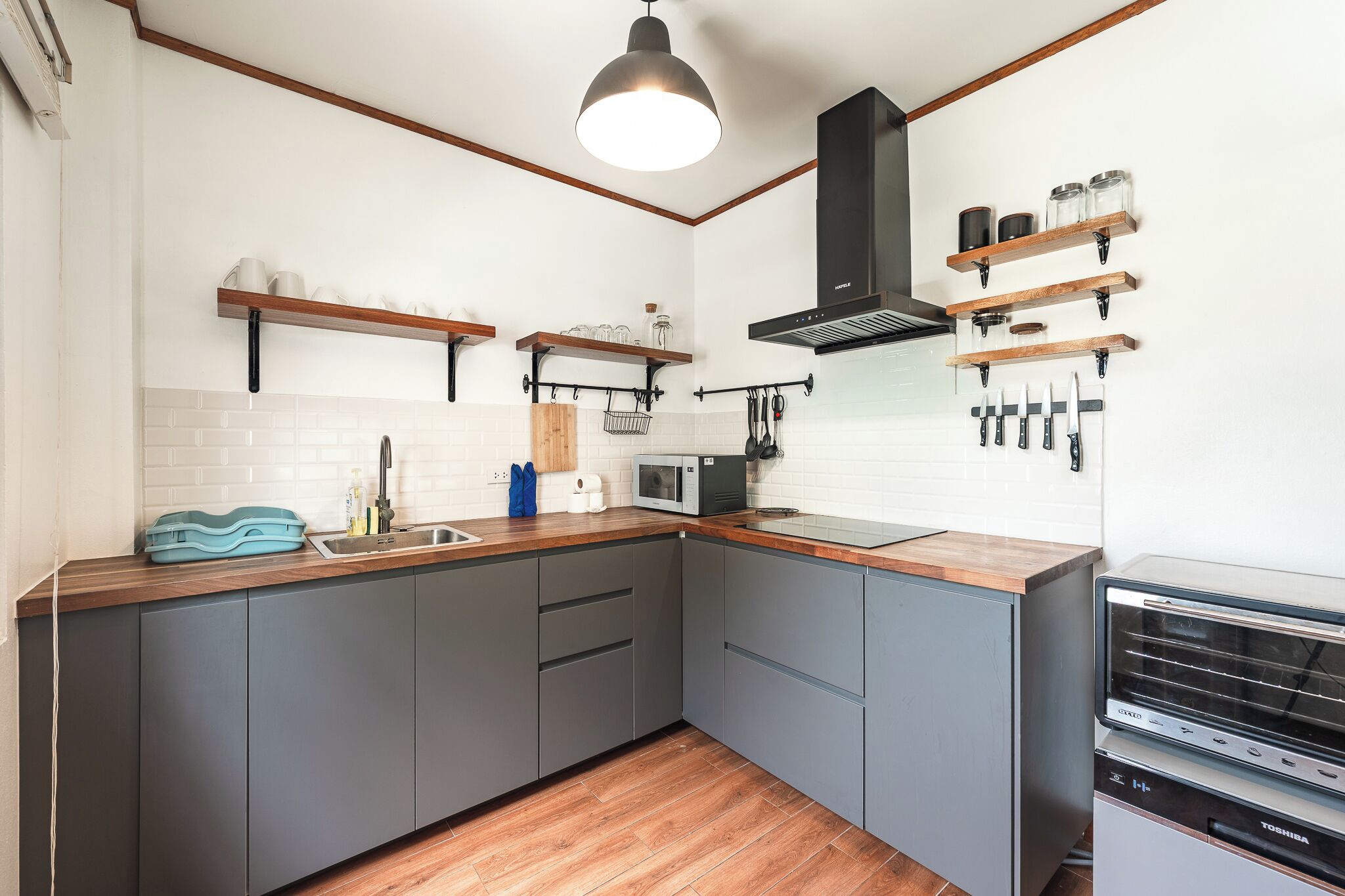 Bungalow, balcon | Cuisine privée