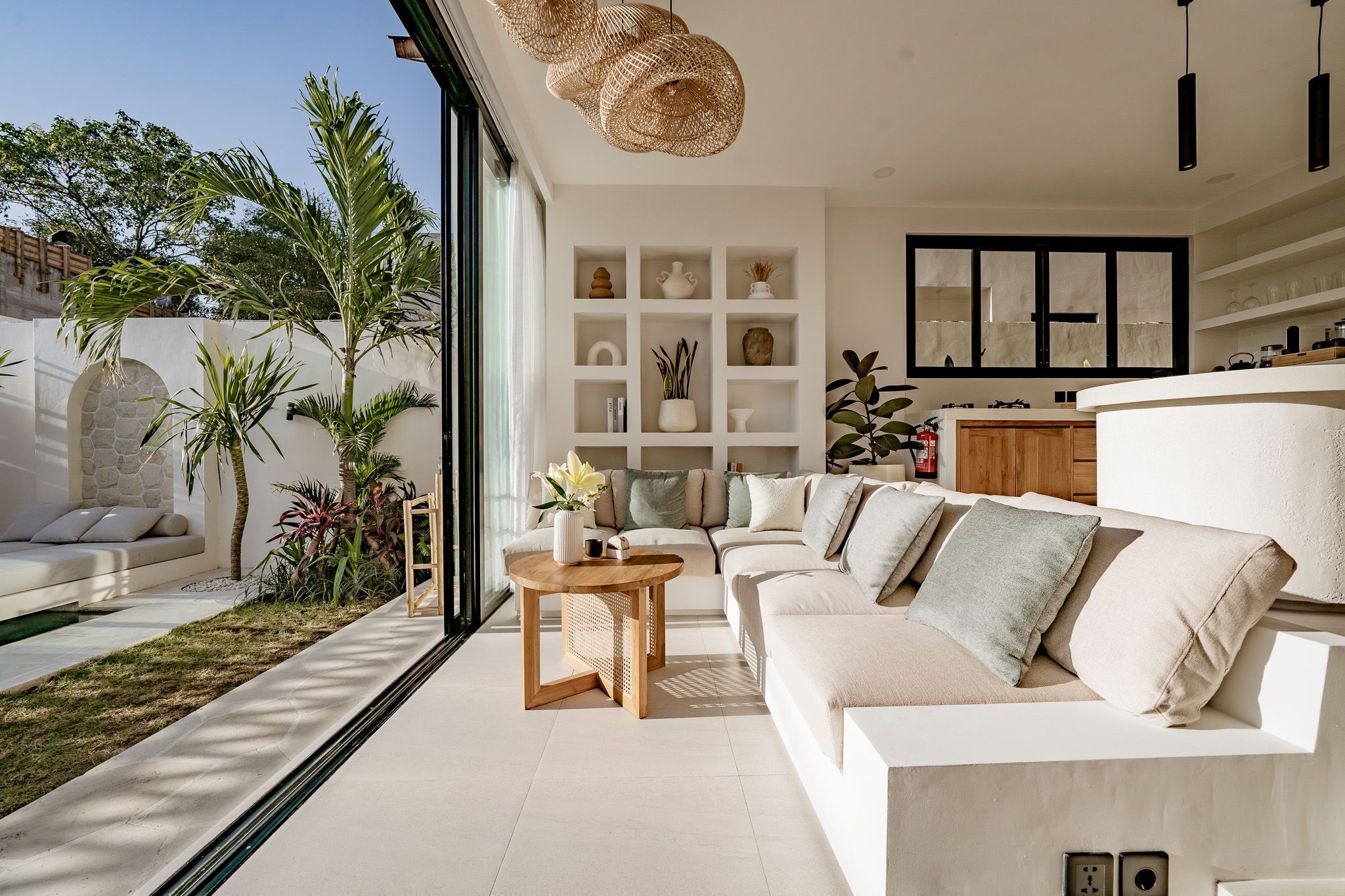 Luxury Villa, 1 Bedroom, Pool View | Living room