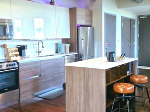 Microwave, oven, stovetop, dishwasher - Amazingly spacious currated loft. Huge bright 1b 1b loft with Valet parking incl (Dallas)