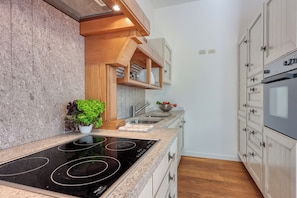 Refrigerador, horno, placa de cocina, lavavajillas