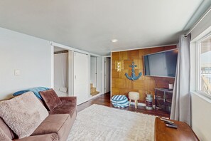 TV, fireplace, DVD player