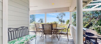 Beautiful home with foosball table, waterfront views, fireplace, basketball cour