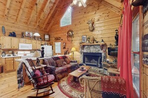 TV, fireplace, DVD player