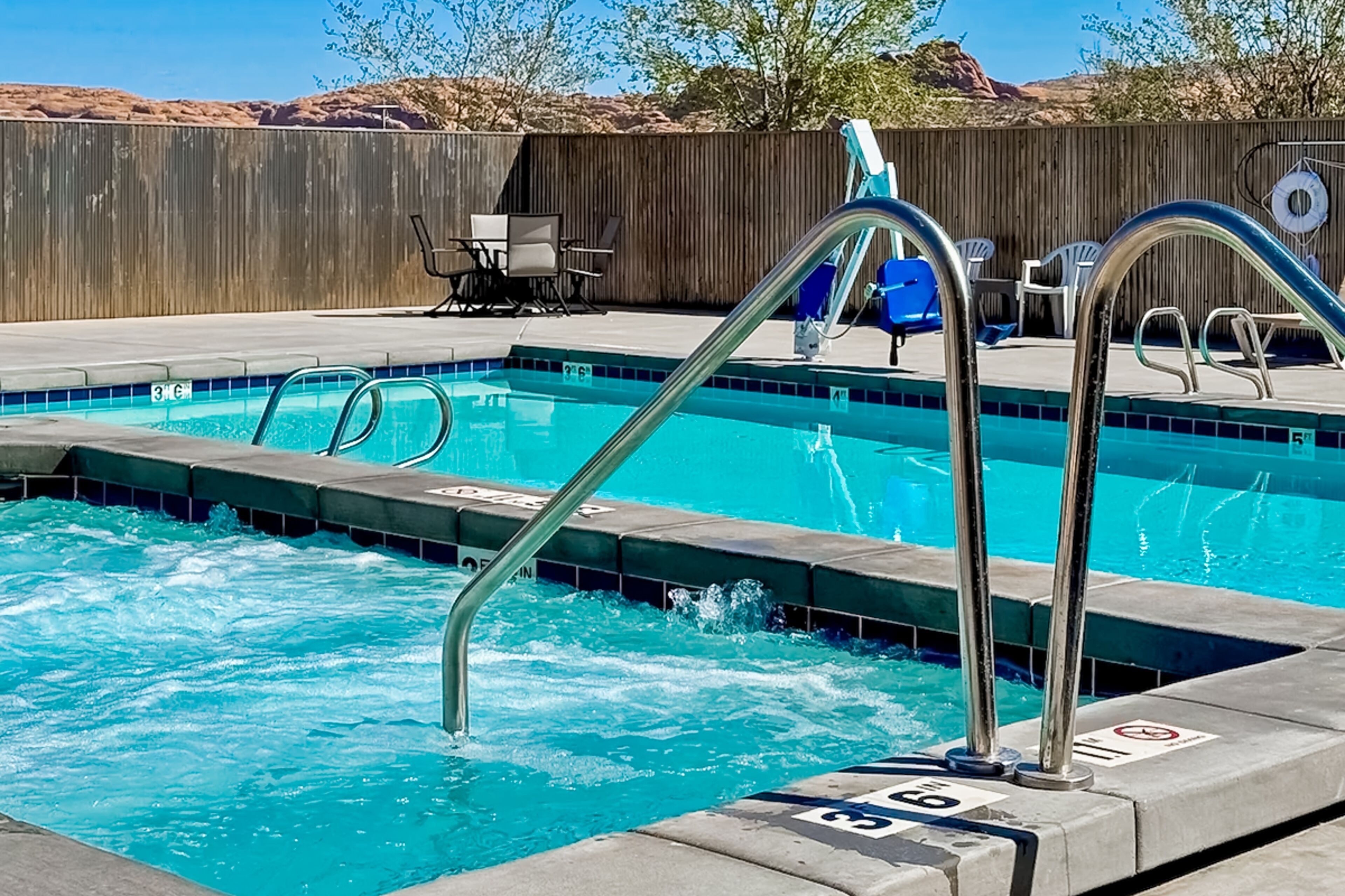 Una piscina climatizada