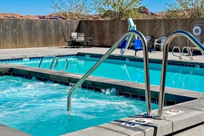 A heated pool