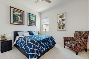 2 bedrooms, iron/ironing board, internet, bed sheets