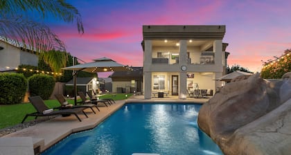 Northstar Zen Luxe Retreat- Sleeps 16 - Pool - Rock Waterslide - Spa - Game Room