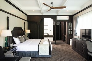 Habitación superior, vista al jardín | Escritorio, espacio para trabajar con laptop y wifi gratis 