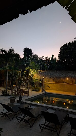 Classic Double Room, Pool View | Terrace/patio