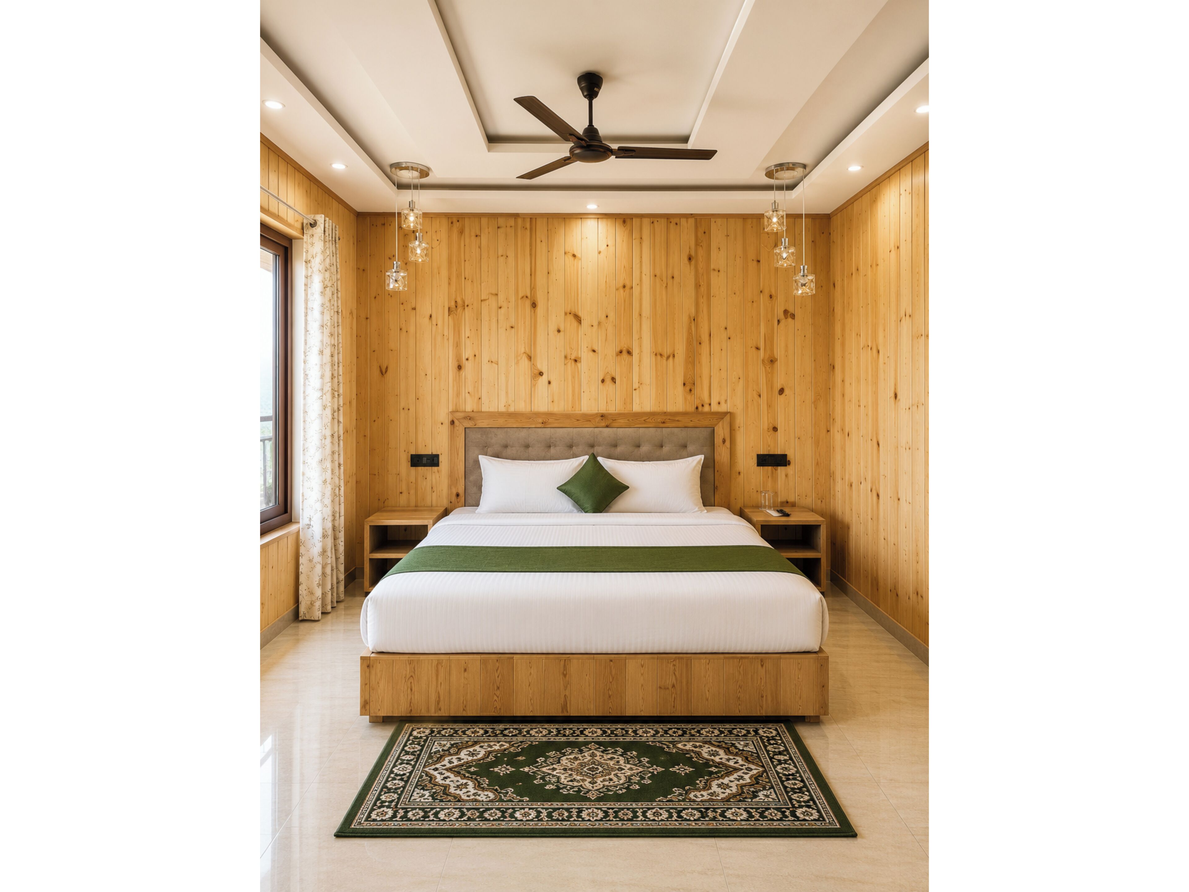 Hypo-allergenic bedding, desk, soundproofing, free WiFi