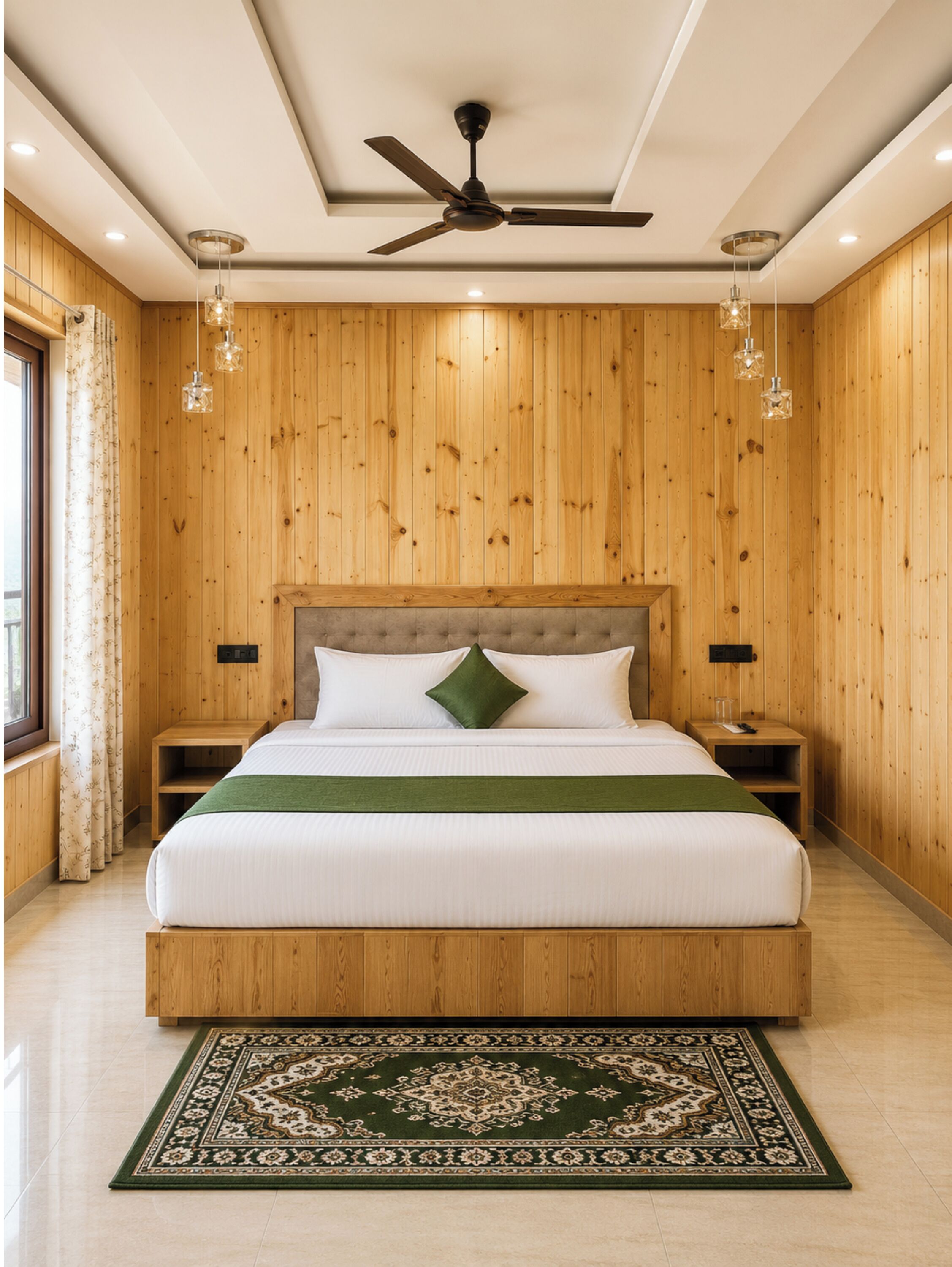 Hypo-allergenic bedding, desk, soundproofing, free WiFi