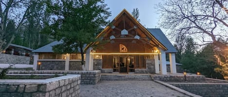 Front of property - evening/night