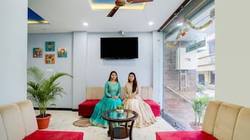 Sitteområde i lobbyen