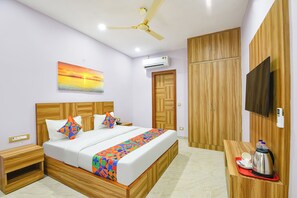 Familiekamer | Lakens van Egyptisch katoen, luxe beddengoed, een kluis op de kamer