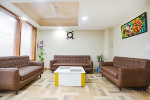 Sitteområde i lobbyen