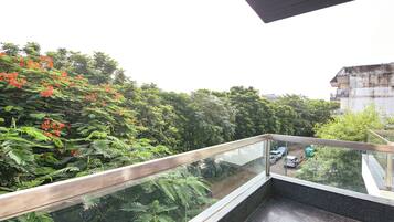 Uitzicht vanaf balkon