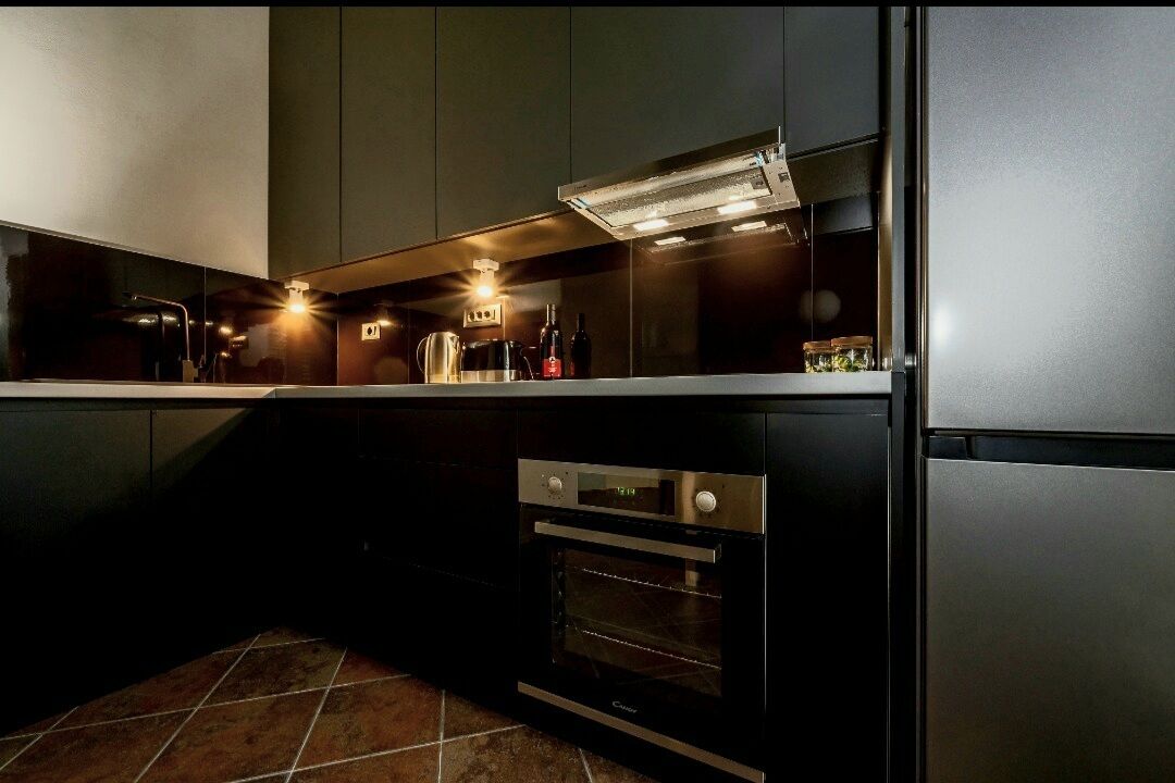 Apartemen | Dapur pribadi | Lemari es, kompor, mesin pencuci piring, dan mesin pembuat kopi/teh