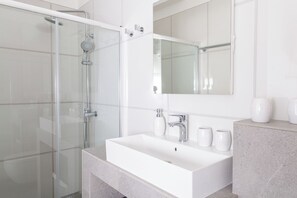 Classic Apart Daire | Banyo | Duş, saç kurutma makinesi, havlu, tuvalet kâğıdı 