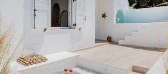 Cycladic Retreat with Olive Garden, 5 Minutes from the Beach