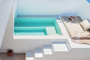 Outdoor pool, a heated pool - Cycladic Retreat with Olive Garden, 5 Minutes from the Beach (Kini)