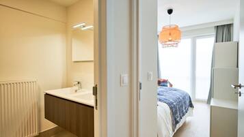 Een douche, een haardroger