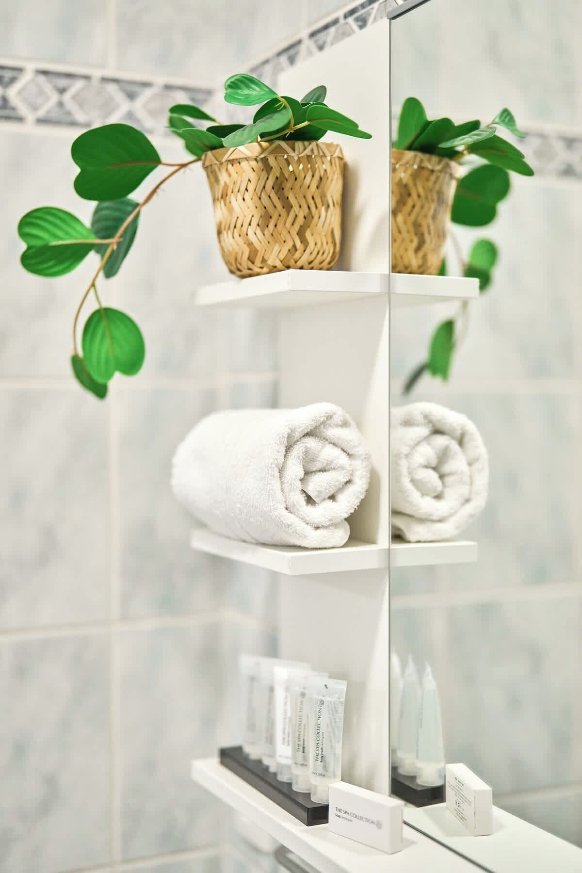 Een douche, een haardroger