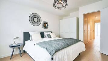 2 bedrooms, iron/ironing board, travel crib, WiFi