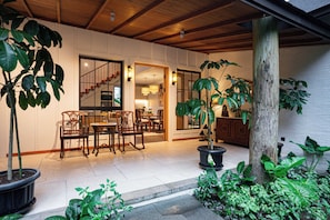 Villa, 3 Bedrooms, Garden View | Terrace/patio