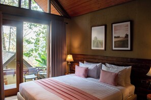 Villa, 1 Schlafzimmer, Blick auf die Anlage | Kostenloses WLAN, Bettwäsche