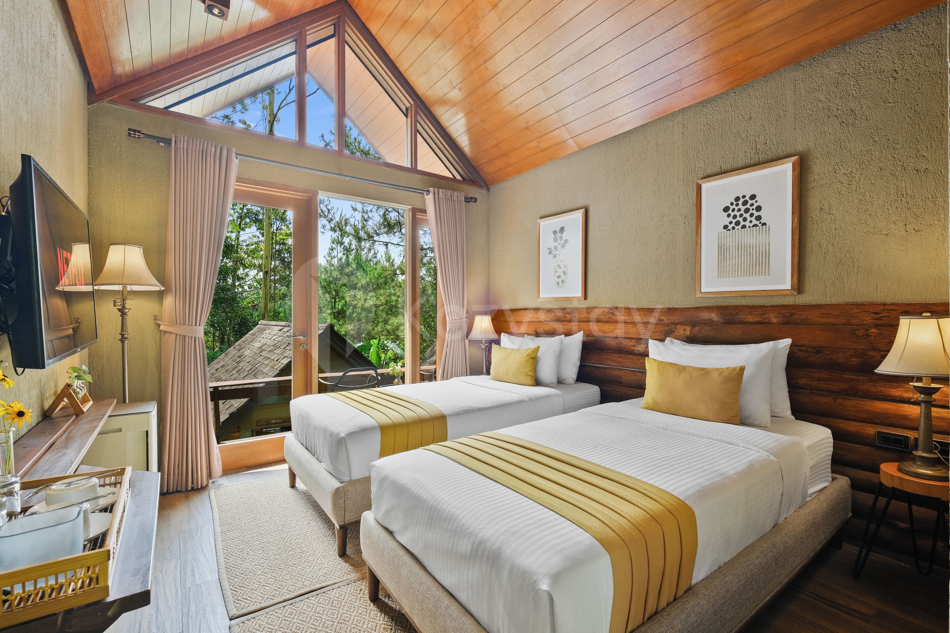 Villa, 1 habitación, vistas al complejo turístico | Wifi gratis y ropa de cama