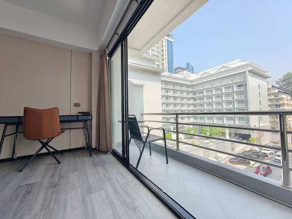 Deluxe-Doppel- oder -Zweibettzimmer | Terrasse/Patio
