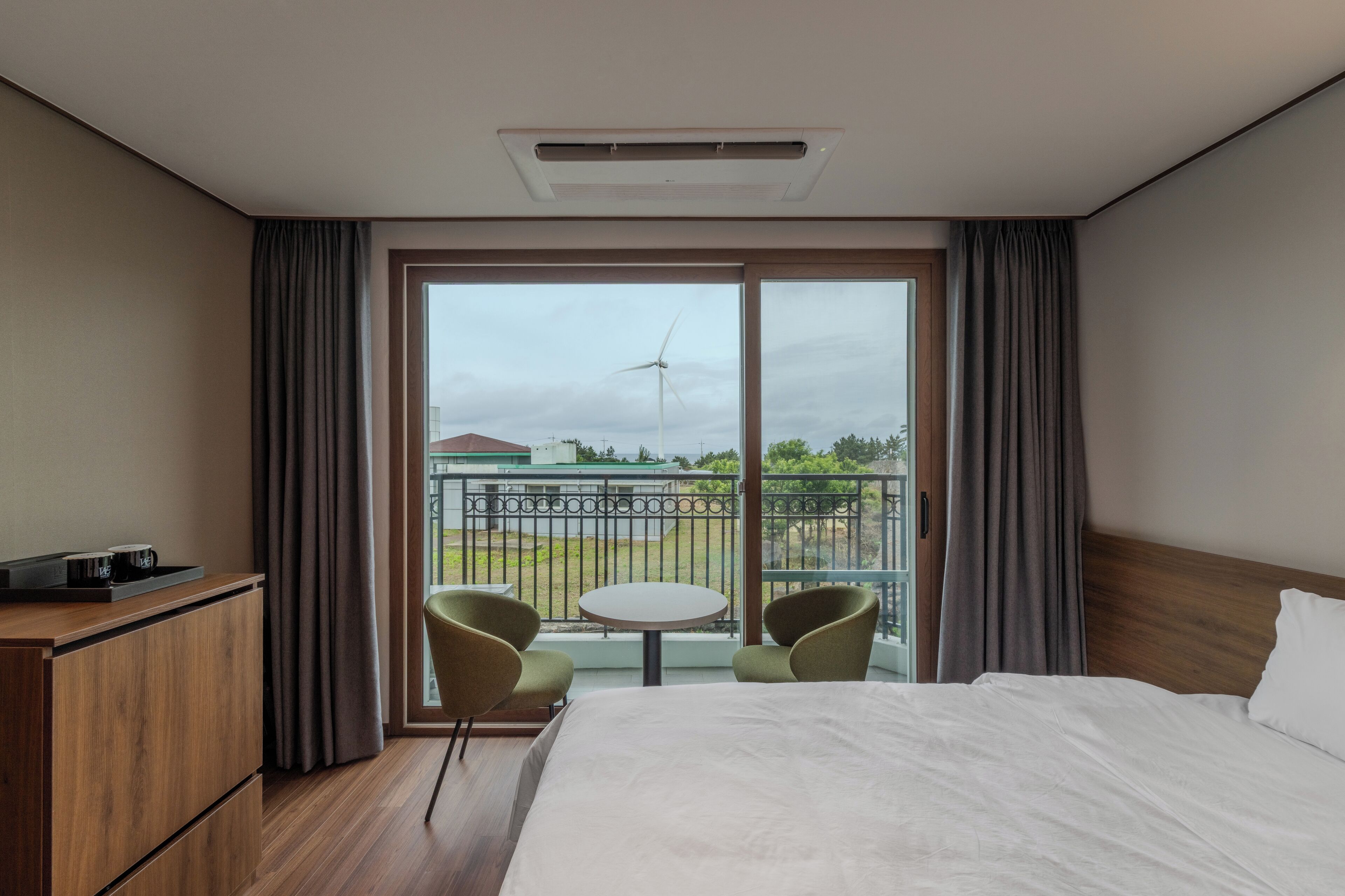 Chambre Deluxe avec lits jumeaux, vue jardin | Surmatelas, Wi-Fi gratuit, draps fournis