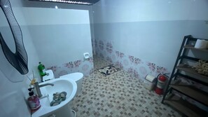 Serviettes fournies, papier toilette