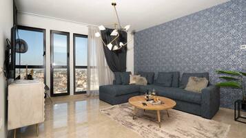 Een televisie en een kantoor