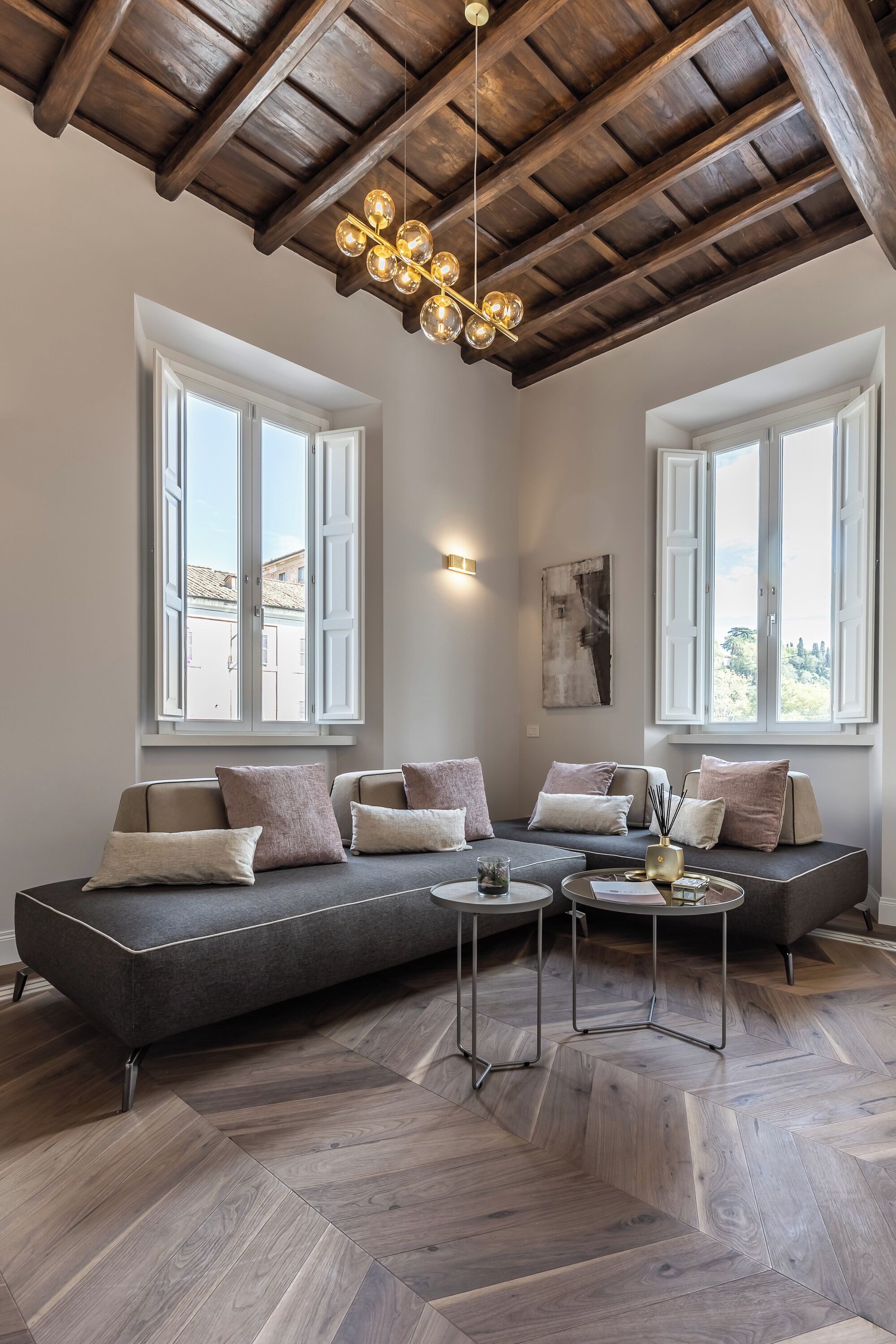 Appartamento Deluxe "vista fiume" | 客廳