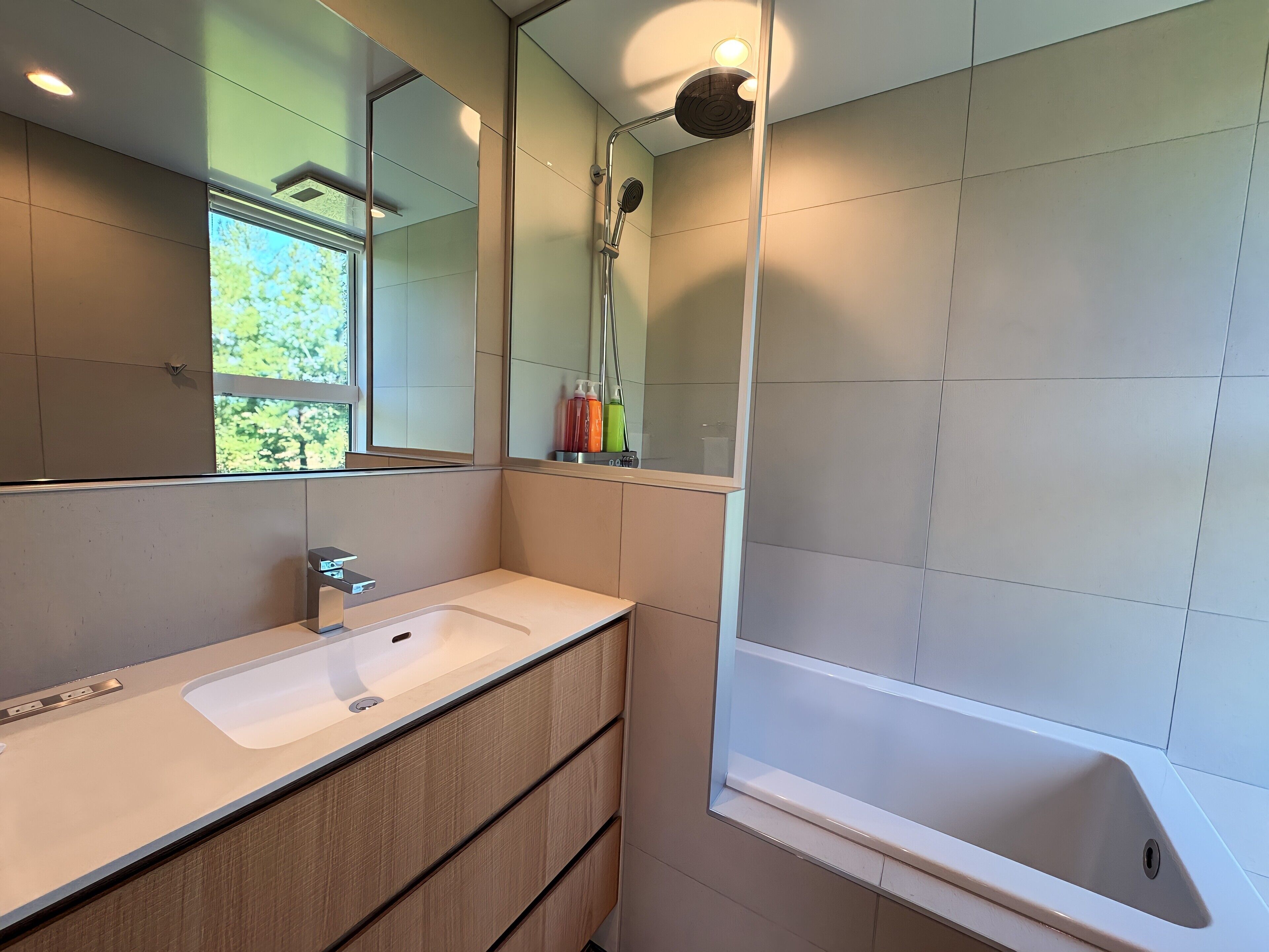 Free toiletries, hair dryer, slippers, towels