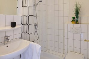 Shower, hair dryer