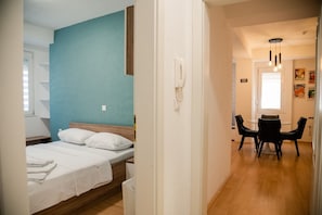 1 bedroom, iron/ironing board, Internet, bed sheets