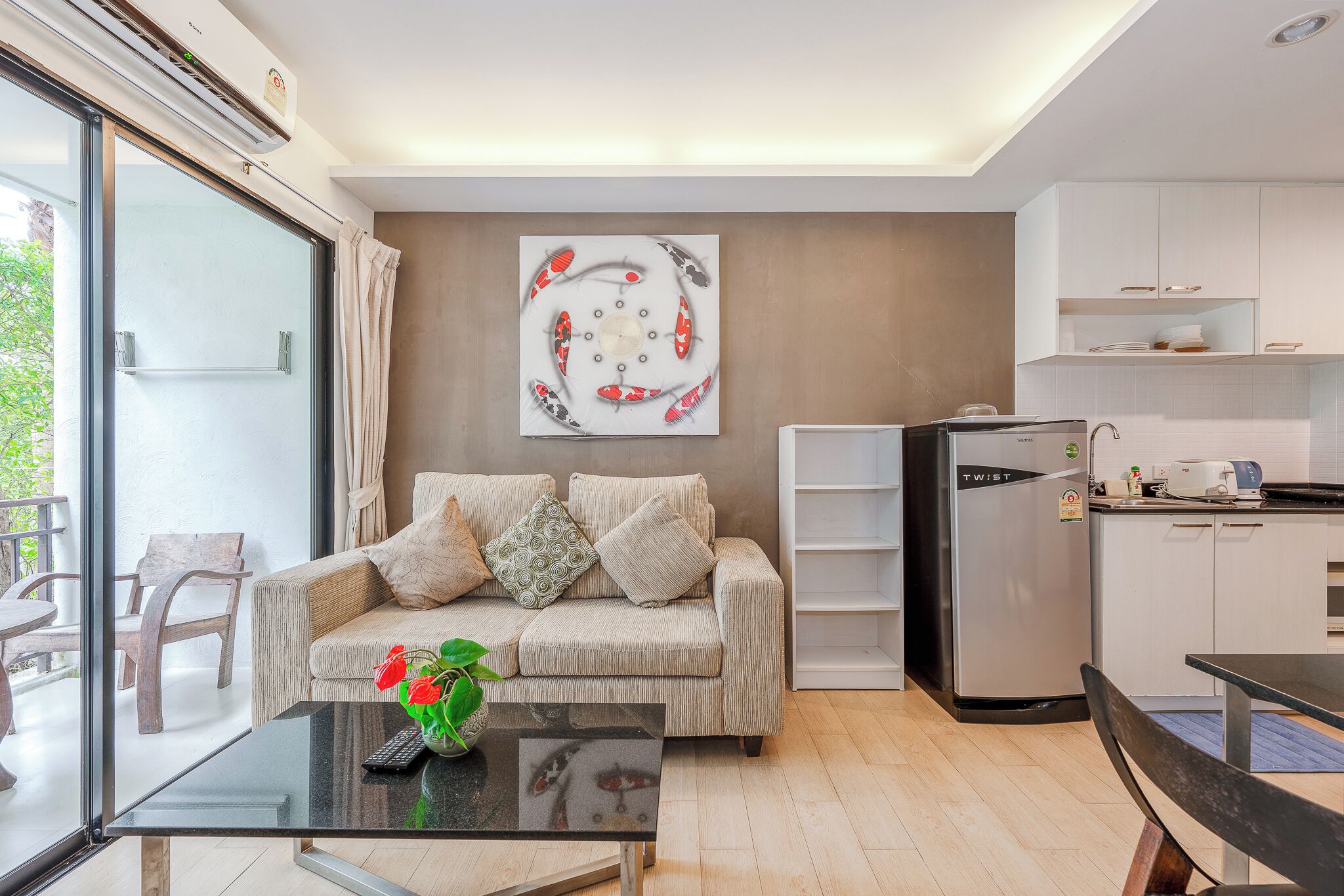 Apartamento, sacada | Área de estar