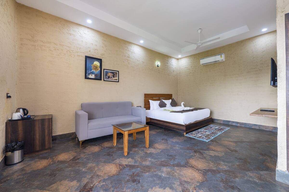 Blackout curtains, iron/ironing board, rollaway beds, free WiFi