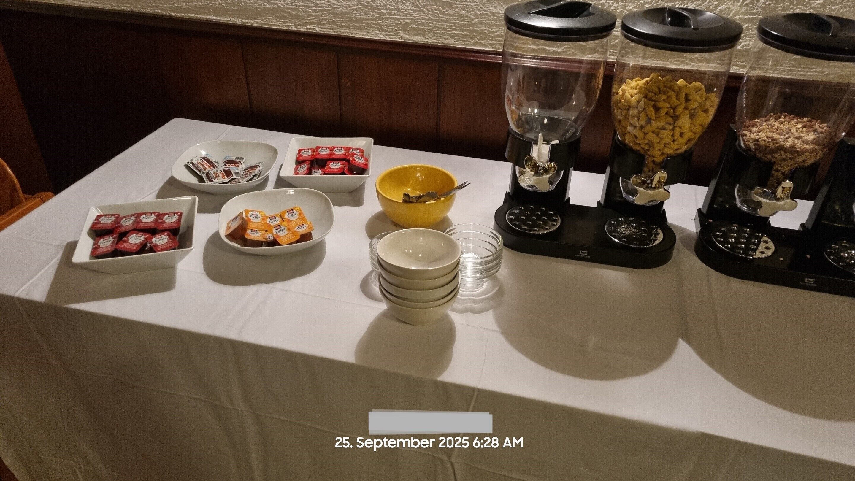 Daily buffet breakfast (EUR 8 per person)
