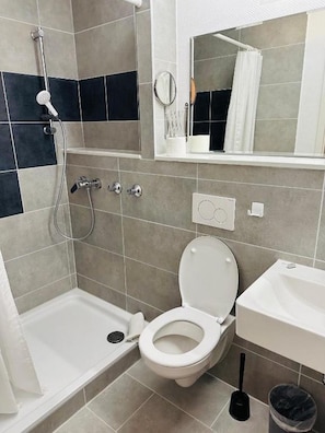 Hair dryer, towels