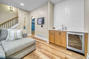 TV - Luxe by the Lake | Pool Access | Near Downtown and Lake (Union Pier)