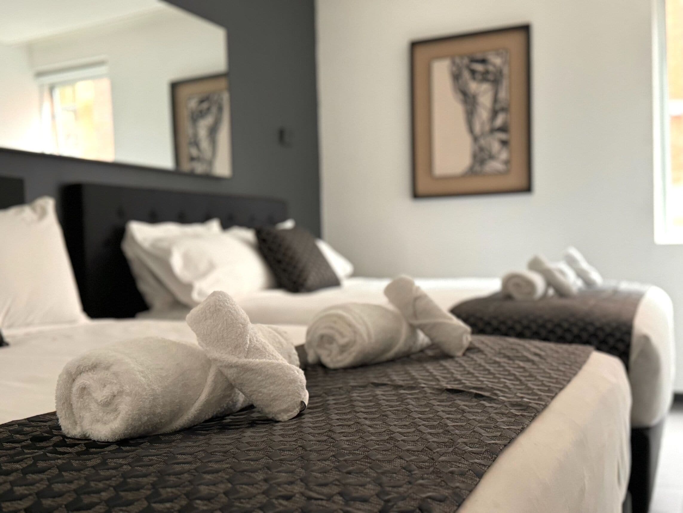 Family Studio Suite, City View | Premium bedding, minibar, in-room safe, individually decorated