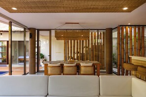 Radiant Deluxe Villa, Balcony, Garden View | Living area