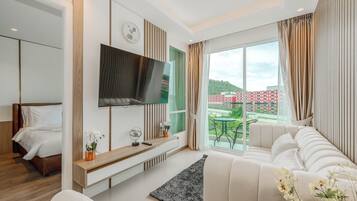 Apartemen, balkon | Area keluarga