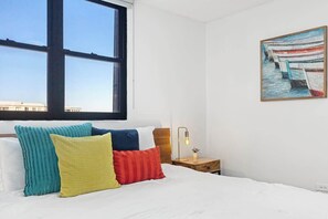 2 bedrooms, iron/ironing board, travel crib, free WiFi